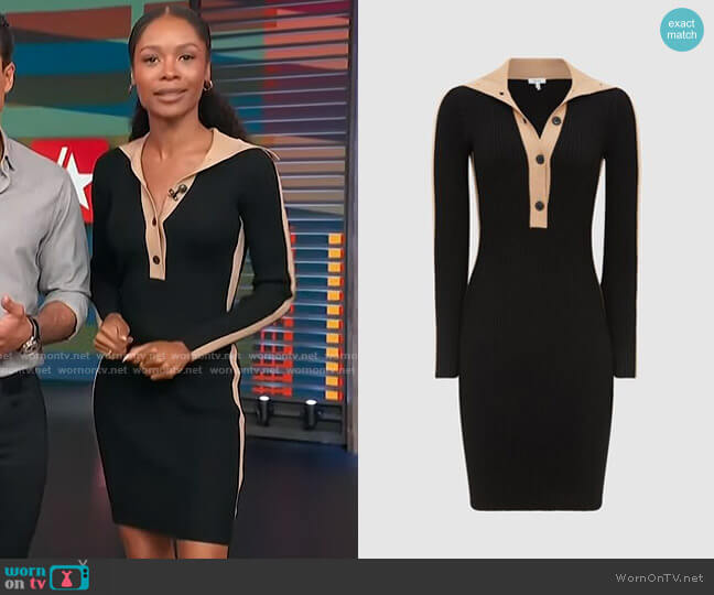 Reiss Danielle Dress worn by Zuri Hall on Access Hollywood