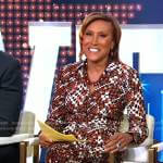 Robin’s houndstooth shirtdress on Good Morning America