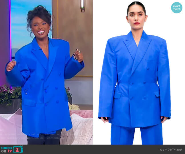 Romeo Hunte Sapphire Blue Blazer worn by Jennifer Hudson on The Jennifer Hudson Show