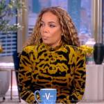 Sunny’s velvet patterned dress on The View
