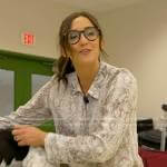 Savannah’s white snake print shirt on Today
