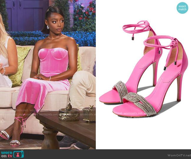 Schutz Andy Heels worn by Venita Aspen on Southern Charm