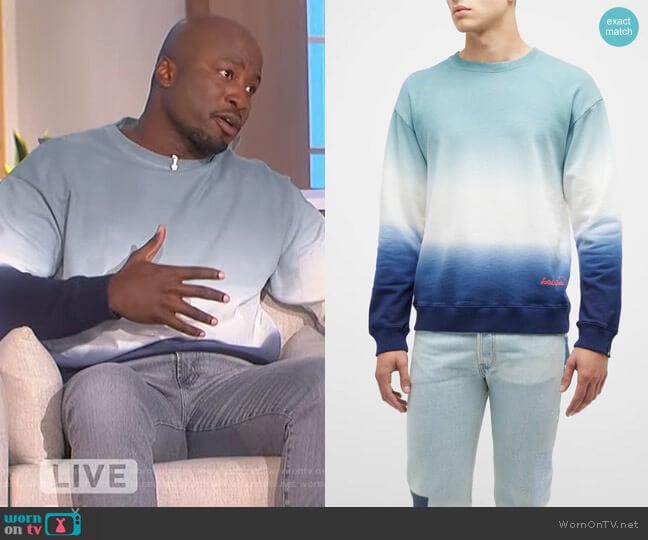Scotch and Soda Tie-Dye Felpa Sweatshirt worn by Akbar Gbajabiamila on The Talk