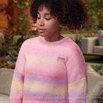 Shamiah’s pink tie dye sweater on Home Economics