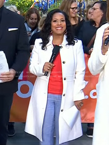 Sheinelle’s white coat on Today