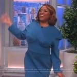 Sherri’s blue corset mini dress on The View