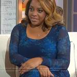 Sherri’s blue floral scoop neck dress on Sherri