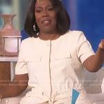 Sheryl’s drawstring utility jacket on The Talk