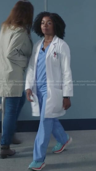 Simone’s blue sneakers on Greys Anatomy