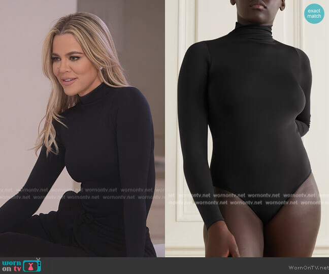 Skims Fits Everybody Turtleneck Top worn by Khloe Kardashian (Khloe Kardashian) on The Kardashians