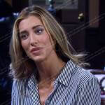 Sloan’s striped button down shirt on Days of our Lives