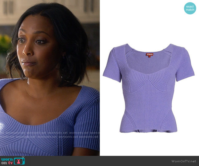 Staud Buxton Top worn by Kayla Taylor-Roman (Meagan Holder) on Monarch