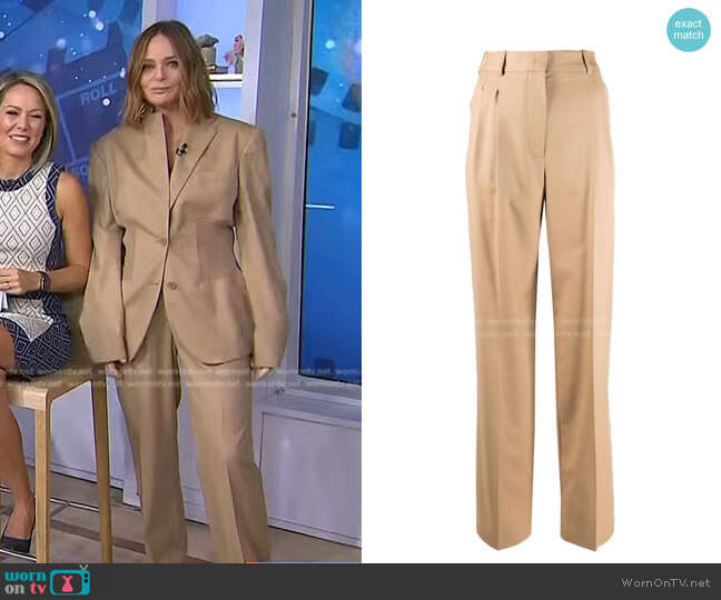 Stella McCartney Tailored Wool Trousers worn by Stella McCartney on Today