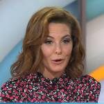 Stephanie’s black floral blouse on Today