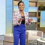 Tamron’s cropped pink blazer on Tamron Hall Show