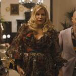 Tanya’s leopard and rose print dress on The White Lotus