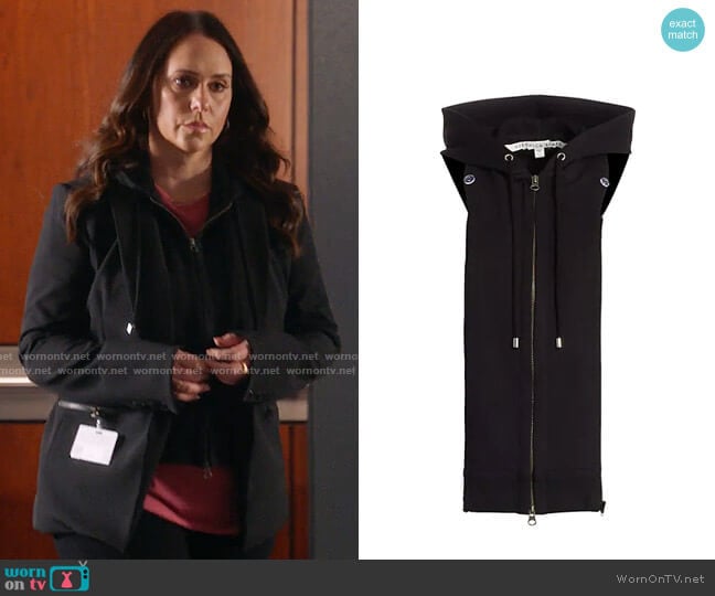 Veronica Beard Hooded Dickey worn by Maddie Kendall (Jennifer Love Hewitt) on 9-1-1
