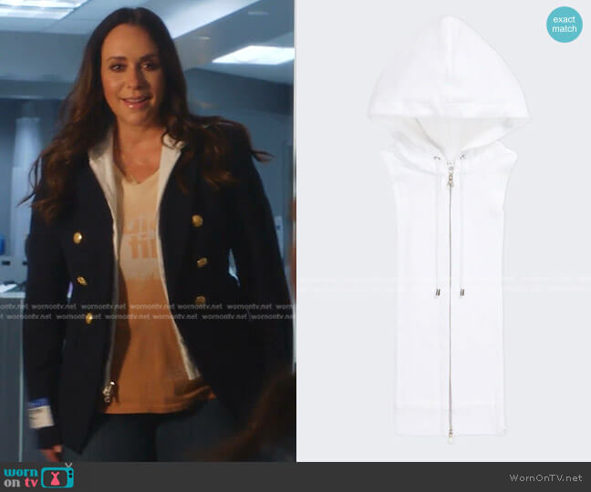 Veronica Beard Hoodie Dickey worn by Maddie Kendall (Jennifer Love Hewitt) on 9-1-1