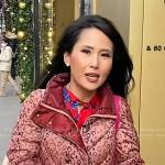 Vicky’s pink leopard puffer jacket on Today