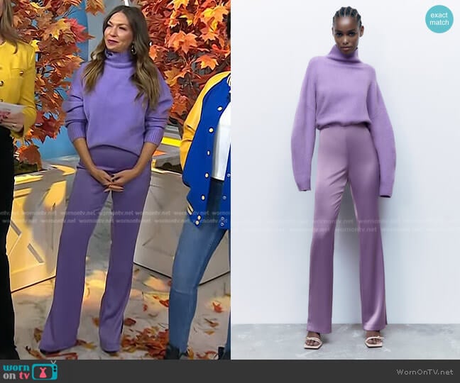 Zara Soft Knit Sweater in Lilac