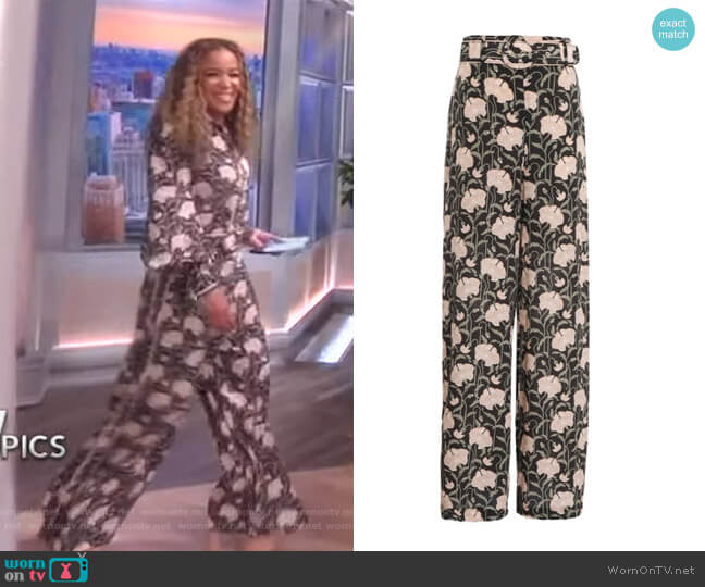Zimmermann Kaleidoscope Trouser worn by Sunny Hostin on The View