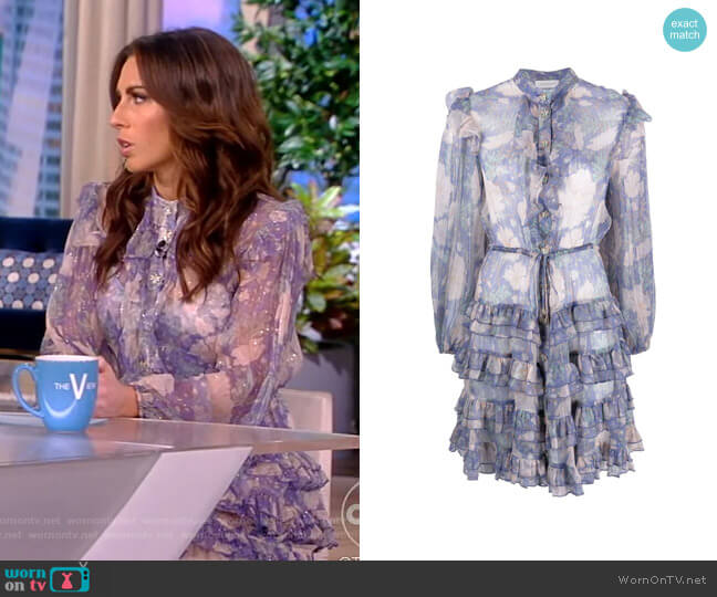 Zimmermann Floral-print Minidress worn by Alyssa Farah Griffin on The View