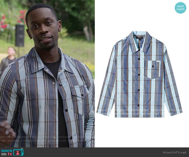 A.P.C. Alfred Check Coach Jacket