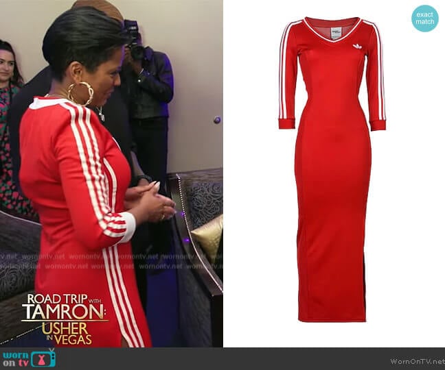 Adidas by Jeremy Scott Red Jersey Dress