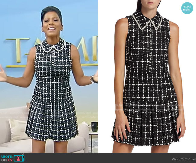 Alice + Olivia Ellis Embellished Minidress worn by Tamron Hall on Tamron Hall Show