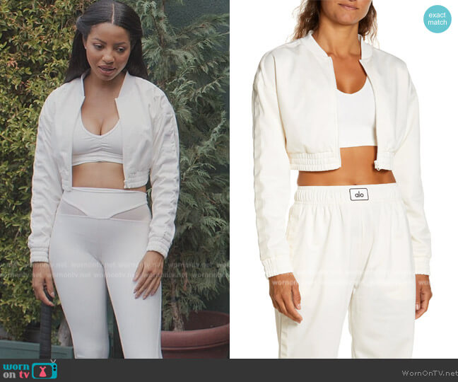 alo Airlift Mesh Allure High Waist Leggings worn by Thea (Camille Hyde) on All American Homecoming