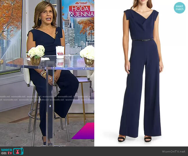 Black Halo Jackie Jumpsuit worn by Hoda Kotb on Today