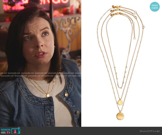 Madewell Coin Layered Necklace