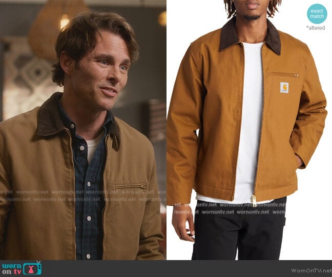 Carhart Work in Progress Detroit Organic Cotton Canvas Worker Jacket worn by (James Marsden) on Dead to Me
