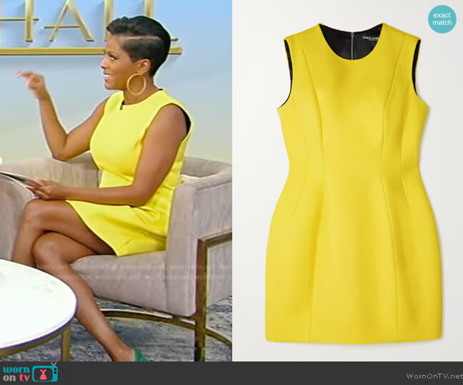 Dolce & Gabbana Wool-ponte mini dress worn by Tamron Hall on Tamron Hall Show