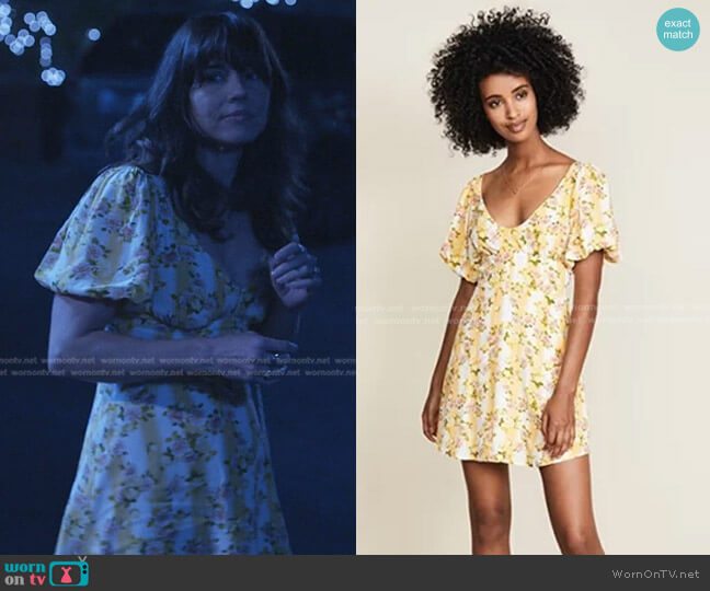 For Love & Lemons Atlanta Mini Dress worn by Judy Hale (Linda Cardellini) on Dead to Me
