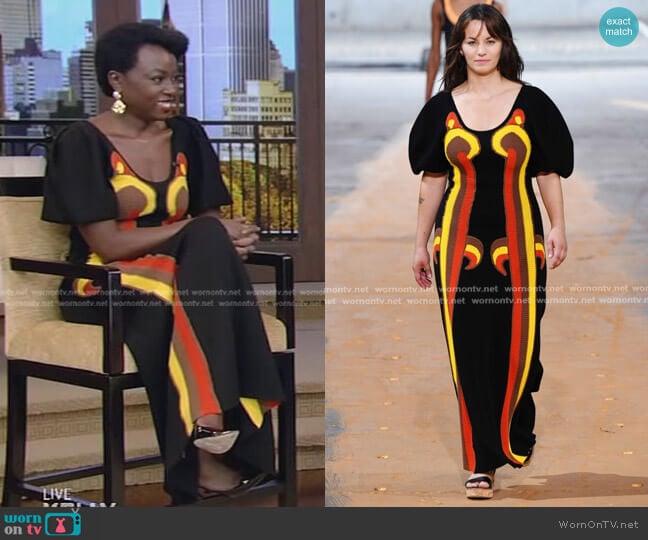 Gabriela Hearst Spring 2023 Ready to Wear Collection worn by Danai Gurira on Live with Kelly and Mark