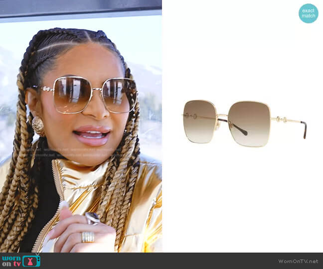 Gucci GG0879S 61 Sunglasses worn by Jen Shah on The Real Housewives of Salt Lake City