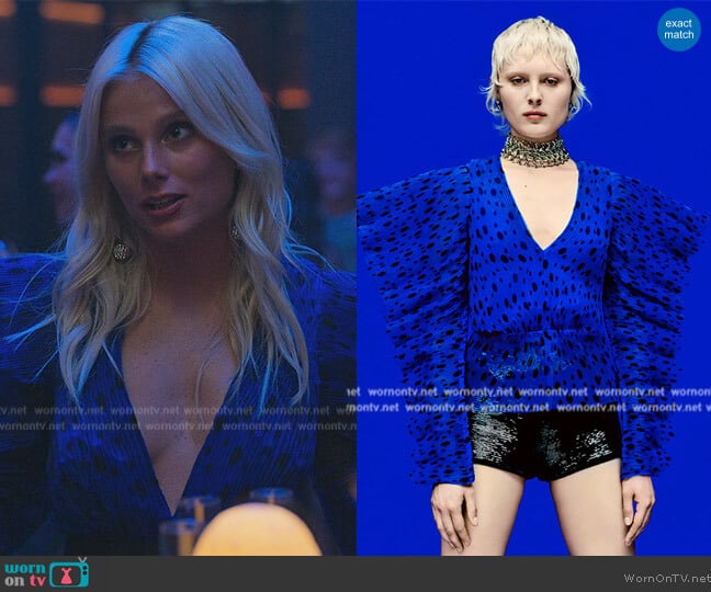 H&M Plisse Blouse worn by Isadora Artinan (Valentina Zenere) on Elite