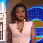 Janai’s pink v-neck jumpsuit on Good Morning America