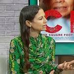 Justine Bateman’s green floral top on Sherri