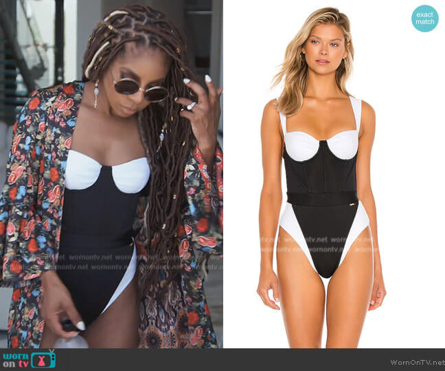 Marcia B Maxwell Harmony One Piece worn by Candiace Dillard Bassett on The Real Housewives of Potomac