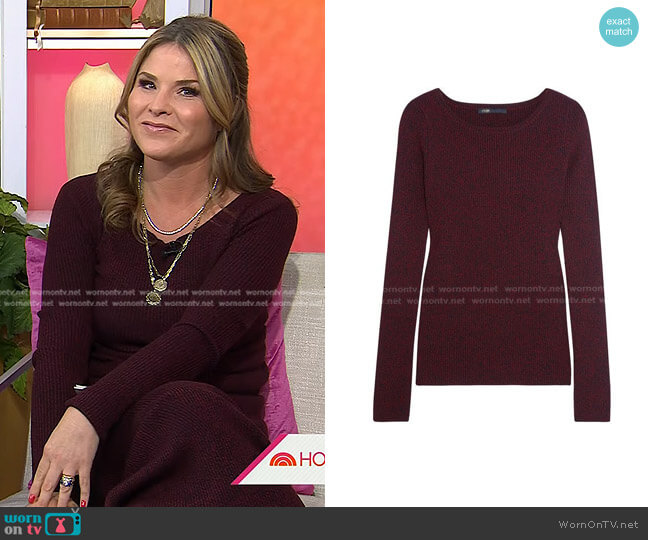 Maje Ribbed-Knit Sweater worn by Jenna Bush Hager on Today