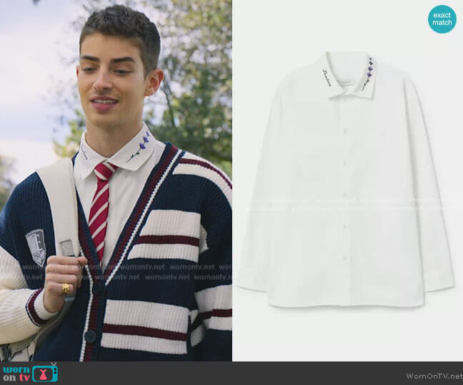 Loolios Mary Casatt Print Shirt worn by Patrick Blanco (Manu Rios) on Elite