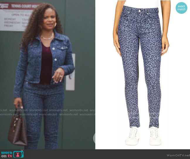 Michael Michael Kors High Rise Skinny Jeans worn by (Joyful Drake) on All American Homecoming