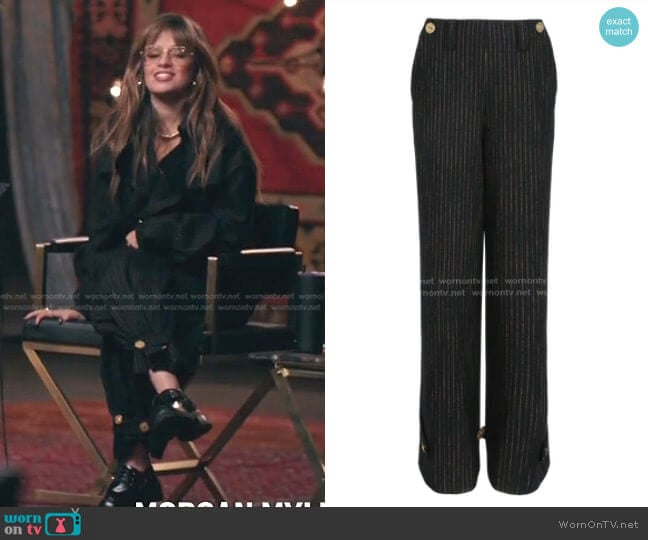 Mithridate Wool Tapered Trousers worn by Camila Cabello on The Voice