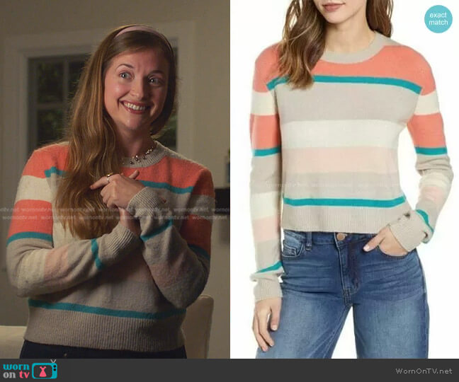 Cotton Emporium Multi-Colored Stripe Pullover