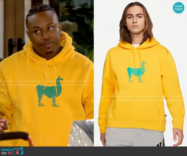 Nike SB Llama Pullover Hoodie worn by Marty (Marcel Spears) on The Neighborhood