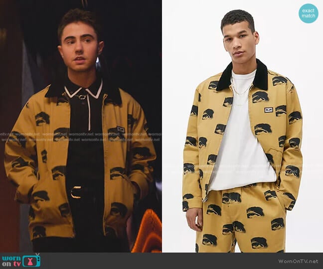 Obey Sees All Work Jacket worn by Nico (Ander Puig) on Elite