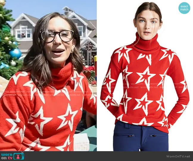 Perfect Moment Star Dust Sweater worn by Savannah Sellers on Today