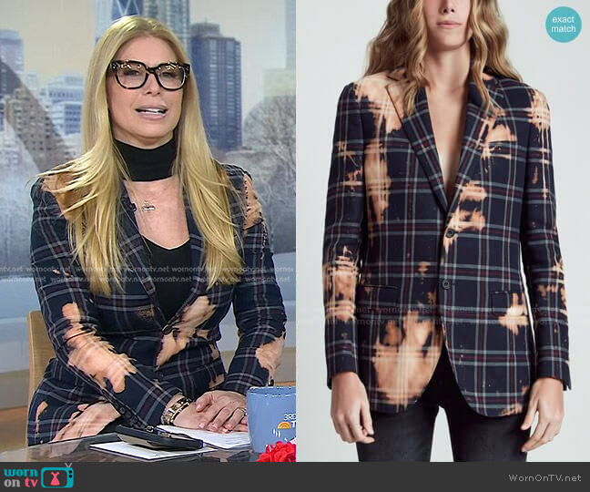 R13 Boyfriend Blazer worn by Jill Martin on Today